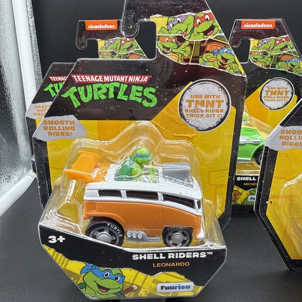 New TMNT Teenage Mutant Ninja Turtles Shell Riders Funrise Diecast Set 5 Cars